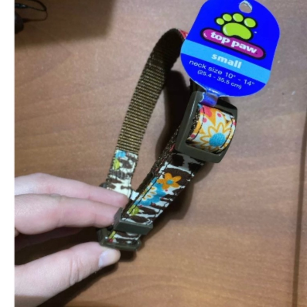 top paw dog collar - nwt - small